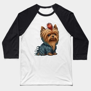 Cute Yorkshire Terrier being sassy Baseball T-Shirt